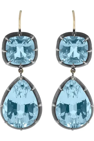 Fred Leighton Aretes en oro amarillo de 18kt con topacio