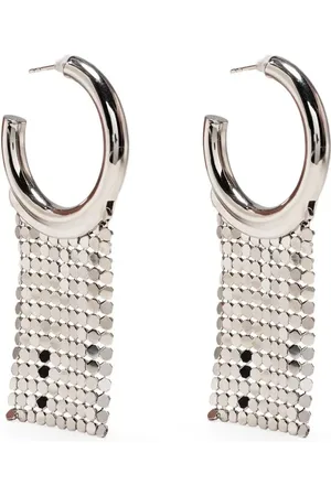 Paco rabanne Arracadas con ribete de malla
