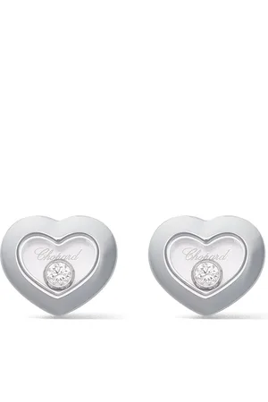 Chopard Aretes Happy Diamonds Icons de oro blanco de 18kt