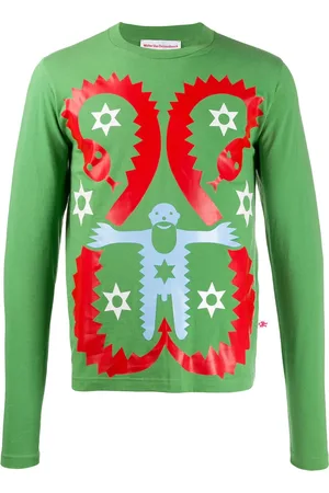 WALTER VAN BEIRENDONCK Playera manga larga con motivo de serpiente 2009