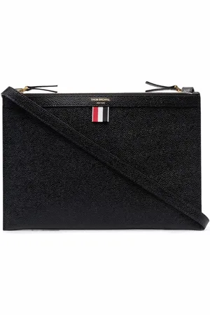Thom Browne Bolsa crossbody con logo estampado