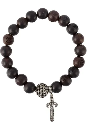 LOREE RODKIN Bead sapphire and diamond charm bracelet