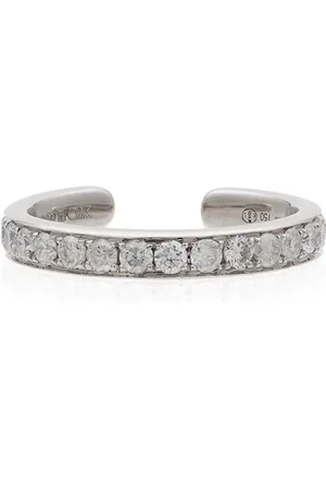 YVONNE LÉON Arete ear-cuff en oro 18kt con diamantes