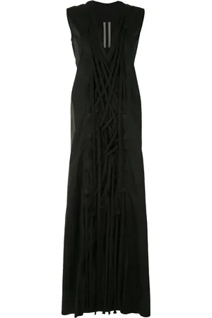 Rick Owens Vestido largo con lazo en la parte delantera