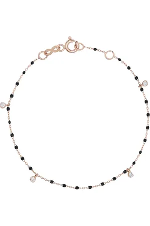 GIGI CLOZEAU Pulsera en oro de 18kt con cuentas de diamantes