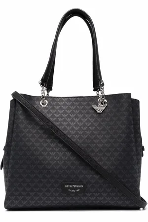 Emporio Armani Tote con monograma estampado