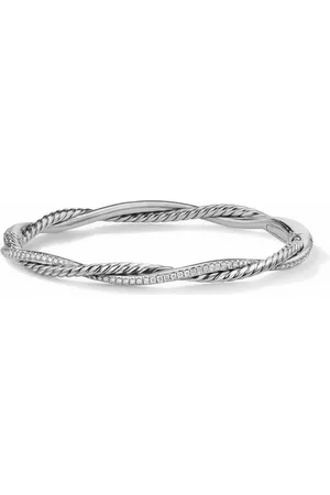 David Yurman Pulsera Petite Infinity en plata de ley con diamantes de 4.4mm