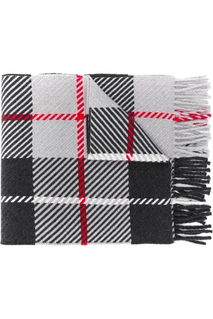 MACKINTOSH Bufanda a cuadros con flecos