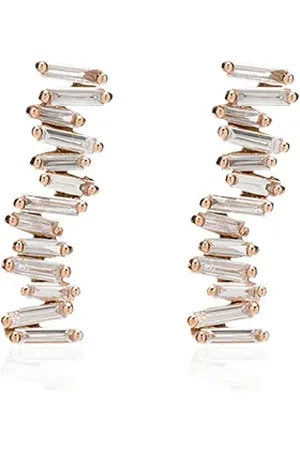 Suzanne Kalan Aretes Fireworks en oro rosa de 18kt con diamantes