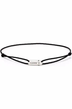 Le Gramme Pulsera de cordón con cápsula del logo