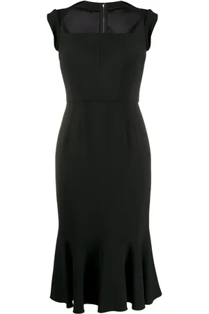 Dolce & Gabbana Vestido con cuello cuadrado