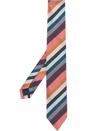 Paul Smith Corbata de seda a rayas diagonales