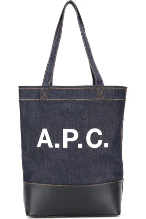 A.P.C. Tote de mezclilla con logo estampado