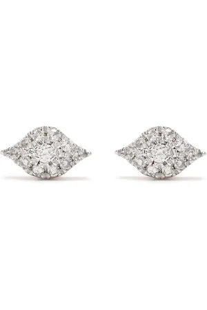 DJULA Aretes Eyes en oro rosa de 18kt con diamantes
