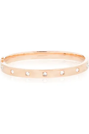 Anita Pulsera en oro rosa de 18kt con diamantes en pavé