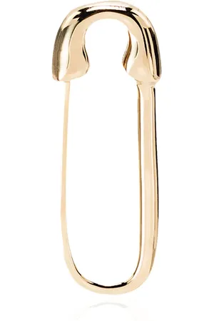Anita Aretes de imperdible en oro amarillo de 18kt