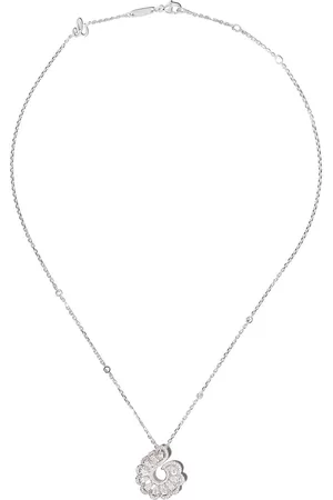 Chopard Collar con dije en oro blanco de 18kt con diamantes