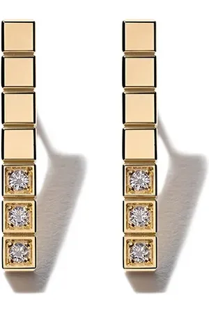 Chopard 18kt yellow gold Ice Cube Pure diamond earrings