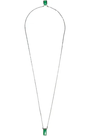 AMIR SLAMA Collar con dije de cuarzo de x Julio Okubo