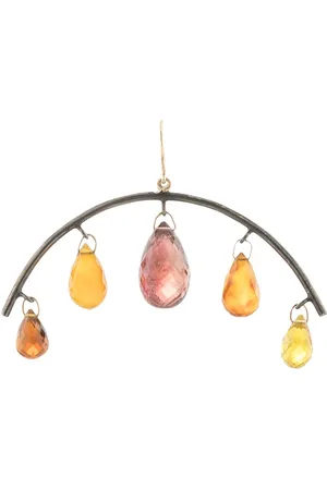 DALILA BARKACHE Aretes en oro amarillo de 14kt con turmalinas