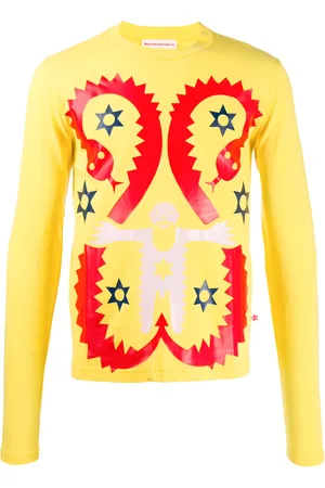 WALTER VAN BEIRENDONCK Playera manga larga con motivo de serpiente 2009