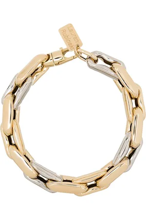 Lauren Rubinski Pulsera de cadena de dos tonos en oro de 14kt