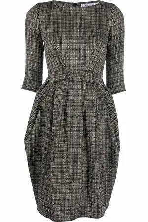 Dior Vestido de tweed con detalle de lazo 2000 pre-owned