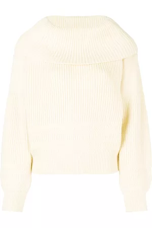 Issey Miyake Suéter con cuello desbocado