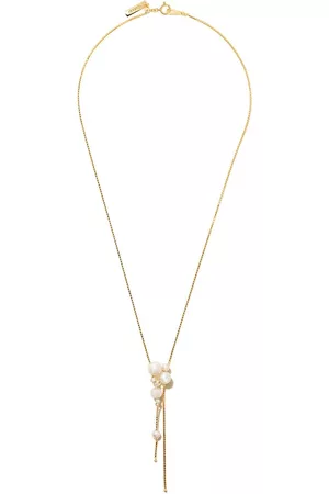 Tasaki Collar con dije en oro amarillo de 18kt con perlas Akoya