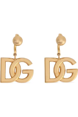Dolce & Gabbana Aretes con logo DG