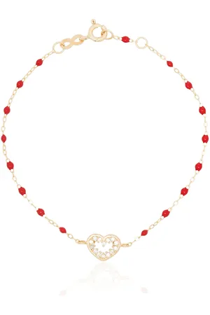 GIGI CLOZEAU Pulsera Heart Supreme en oro amarillo de 18kt con diamantes