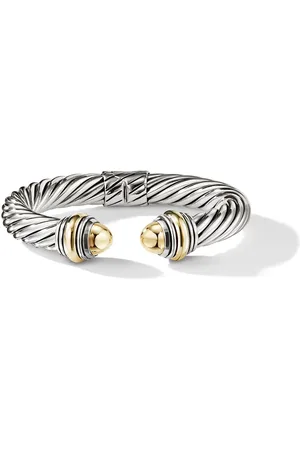 David Yurman Pulsera Classic Cable en oro amarillo de 14kt y plata de ley de 10mm
