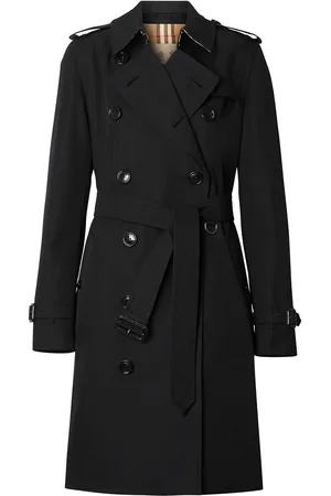 Burberry Gabardina midi Kensington Heritage
