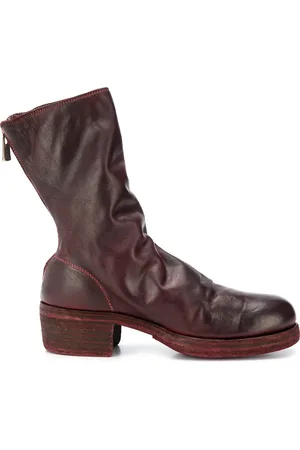 GUIDI Botas con efecto desgastado
