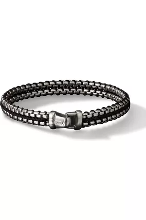 David Yurman Pulsera Woven Box Chain en plata de ley de 10mm