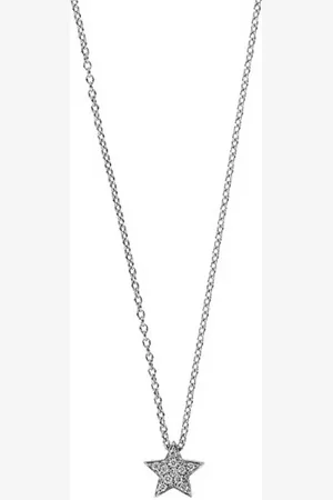 ALINKA Collar con dije de estrella en oro blanco de 18kt con diamantes