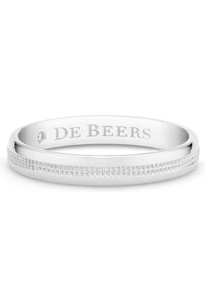 De Beers Anillo con logo grabado