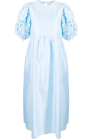 Cecilie Bahnsen Vestido con mangas farol