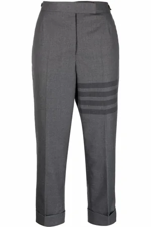 Thom Browne Pantalones capri con motivo 4-Bar
