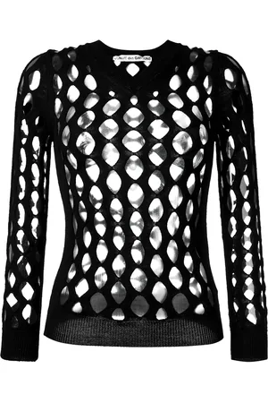 Comme des Garçons 2004 whale net knitted top