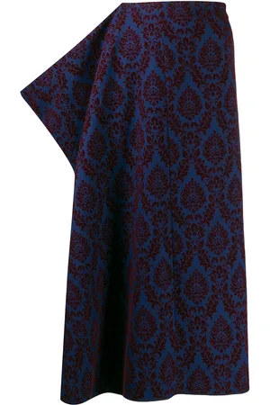 Comme des Garçons Falda con estampado de cachemira 1996