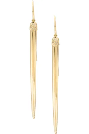 SHAUN LEANE Aretes largos con diamantes No.1