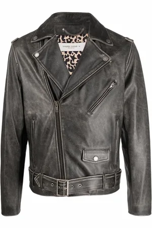 Golden Goose Chamarra biker con bolsillos
