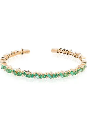 Suzanne Kalan Pulsera Firework en oro amarillo de 18kt con esmeralda