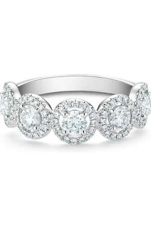 De Beers Anillo Aura en platino con diamantes
