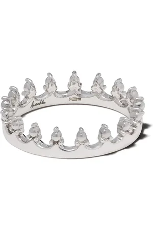 ANNOUSHKA Anillo Crown en oro blanco de 18kt