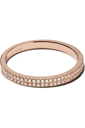EF Collection Anillo Eternity en oro rosa de 14kt con diamantes