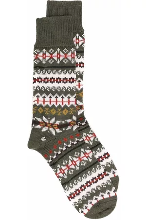 MACKINTOSH Calcetines de tejido Fair Isle