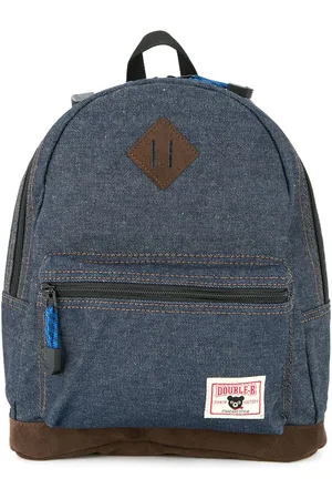 Miki House Mochila vaquera con parche del logo
