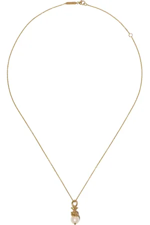 STEPHEN WEBSTER Collar Pisces Astro Ball en oro amarillo de 18kt con dije de perla